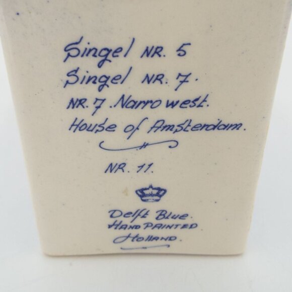 Delft Blue Hand Painted 11 Singel 5 Singel 7 Narro West House of Amsterdam - Picture 8 of 9